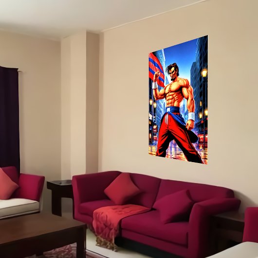 Abraham Lincoln als strijder | AI Art Poster