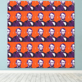 Abraham Lincoln alt Canvas Afdruk (Insitu (Houten vloer))