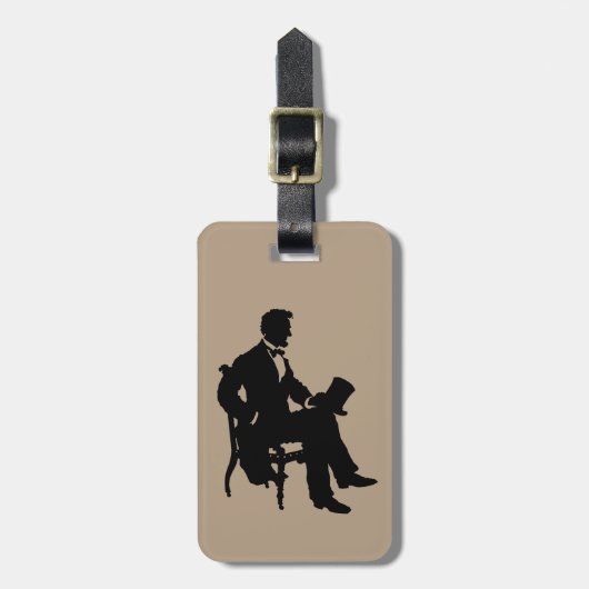 Abraham Lincoln Bagagelabel (Voorkant verticaal)