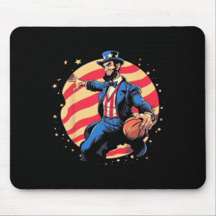 Abraham Lincoln Basketbal Fans en spelers Muismat