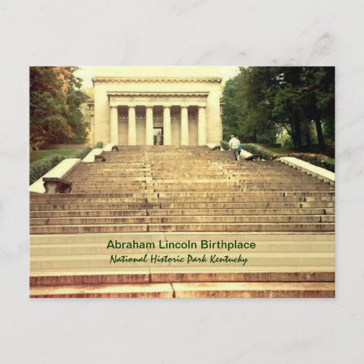 Abraham Lincoln Birthplace Briefkaart (Voorkant)