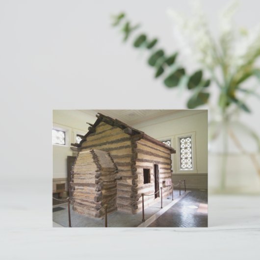 Abraham Lincoln BIrthplace Cabin Replica Briefkaart (Staand voorkant)