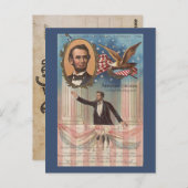 Abraham Lincoln  Briefkaart (Voorkant / Achterkant)