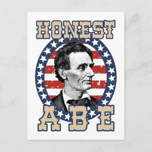 Abraham Lincoln Briefkaart (Voorkant)