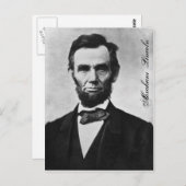 ABRAHAM LINCOLN BRIEFKAART (Voorkant / Achterkant)