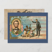 Abraham Lincoln Briefkaart (Voorkant / Achterkant)