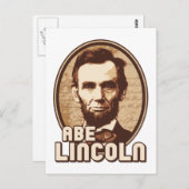Abraham Lincoln Briefkaart (Voorkant / Achterkant)