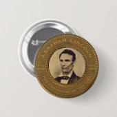 Abraham Lincoln Campaign Button (Voorkant /achterkant)