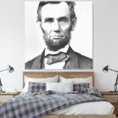 Abraham Lincoln Canvas Afdruk (Insitu (Slaapkamer))