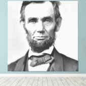 Abraham Lincoln Canvas Afdruk (Insitu (Houten vloer))