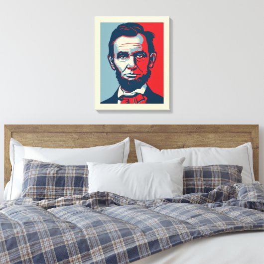 Abraham Lincoln Canvas Afdruk (Insitu (Slaapkamer))