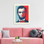 Abraham Lincoln Canvas Afdruk (Insitu (Woonkamer))