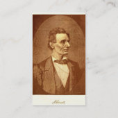 Abraham Lincoln Carte de visite (Dos)
