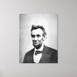 ABRAHAM LINCOLN Daguereotype door Alexander Gardne Canvas Afdruk
