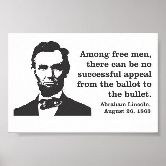 Abraham Lincoln Democracy Poster (Voorkant)