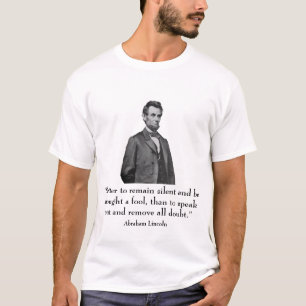 Abraham Lincoln en citaat T-shirt