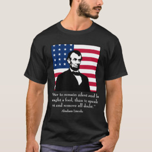 Abraham Lincoln en citaat T-shirt