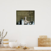Abraham Lincoln en een man Poster (Keuken)
