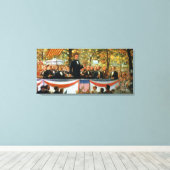 Abraham Lincoln en Stephen A. Douglas Canvas Afdruk (Insitu (Houten vloer))