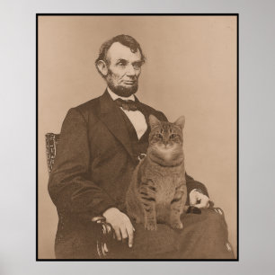 Abraham Lincoln en zijn kat Gloria 2 Poster