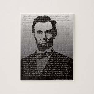 Abraham Lincoln et puzzle d'adresse de Gettysburg