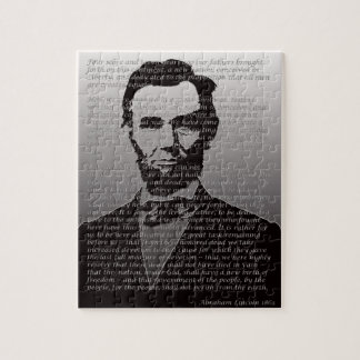 Abraham Lincoln et puzzle d'adresse de Gettysburg