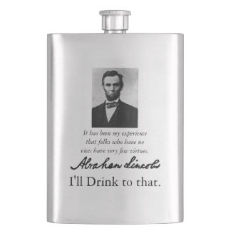 Abraham Lincoln Flask of Vice Heupfles