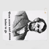 Abraham Lincoln Fore Score Golfhanddoek (Horizontaal)