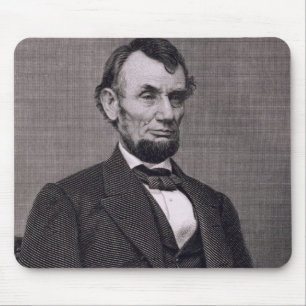 Abraham Lincoln, gegraveerd op een foto van Wil Muismat
