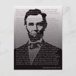 Abraham Lincoln Gettysburg Adres Briefkaart