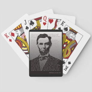 Abraham Lincoln Gettysburg Adres Speekkaarten Pokerkaarten