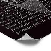 Abraham Lincoln Gettysburg Adresse Poster Portrait (Coin)