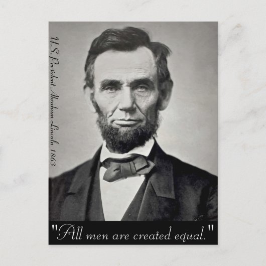 Abraham Lincoln Gettysburg Portret Briefkaart (Voorkant)