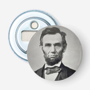 Abraham Lincoln Gettysburg Portret Button Flesopener