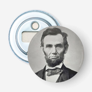 Abraham Lincoln Gettysburg Portret Button Flesopener