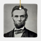 Abraham Lincoln Gettysburg Portret Keramisch Ornament (Achterkant)