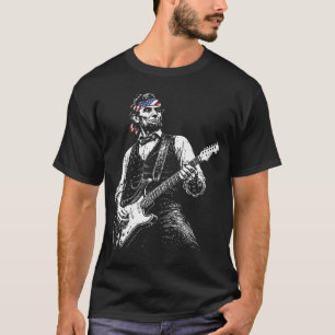 Abraham Lincoln Gitaar spelend T-shirt