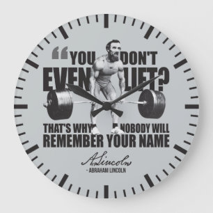 Abraham Lincoln Gym Humor - Lift u zelfs op? Grote Klok