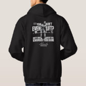 Abraham Lincoln Gym Humor - Lift u zelfs op? Hoodie (Achterkant)