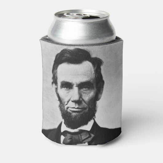 Abraham Lincoln, het zestiende President van Ameri Blikjeskoeler (Blikje Achterkant)