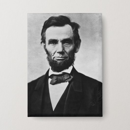 Abraham Lincoln, het zestiende President van Ameri Button (Voorkant)