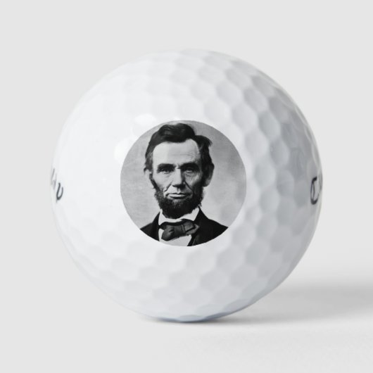 Abraham Lincoln, het zestiende President van Ameri Golfballen (Voorkant)