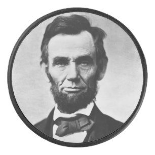 Abraham Lincoln, het zestiende President van Ameri Hockey Puck