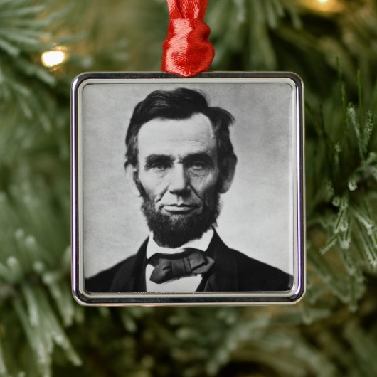 Abraham Lincoln, het zestiende President van Ameri Metalen Ornament (Boom)