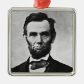 Abraham Lincoln, het zestiende President van Ameri Metalen Ornament (Voorkant)