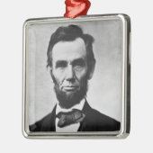 Abraham Lincoln, het zestiende President van Ameri Metalen Ornament (Links)
