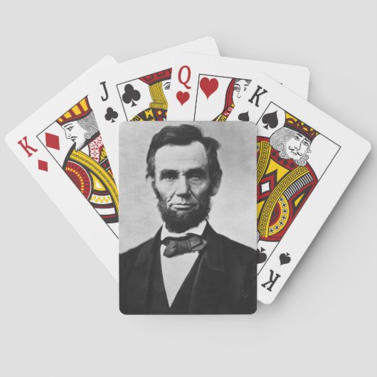 Abraham Lincoln, het zestiende President van Ameri Pokerkaarten (Achterkant)