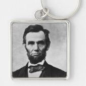 Abraham Lincoln, het zestiende President van Ameri Sleutelhanger (Voorkant)