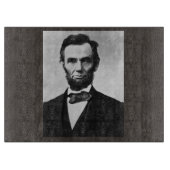 Abraham Lincoln, het zestiende President van Ameri Snijplank (Voorkant)