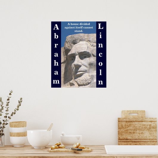 Abraham Lincoln House Affiche divisée (Cuisine)